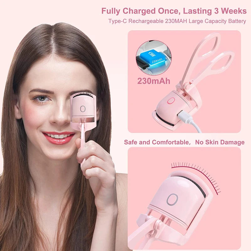 L’Allure Instantanée – Recourbe-Cils Chauffant USB