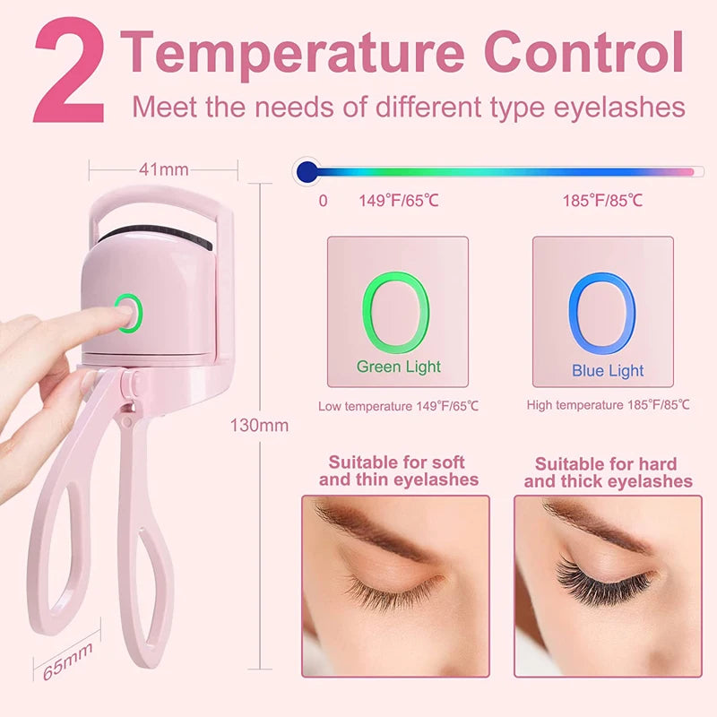 L’Allure Instantanée – Recourbe-Cils Chauffant USB