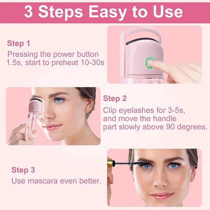 L’Allure Instantanée – Recourbe-Cils Chauffant USB
