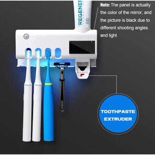 PureSmile – Porte-Brosse à Dents Stérilisant & Distributeur Automatique