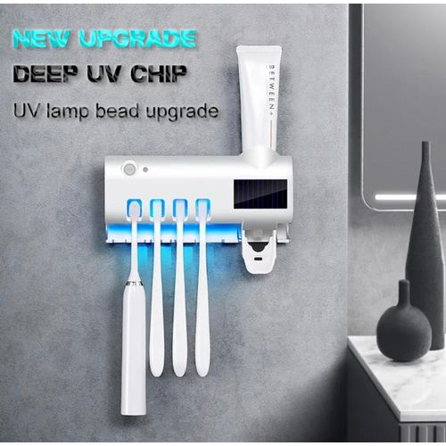 PureSmile – Porte-Brosse à Dents Stérilisant & Distributeur Automatique