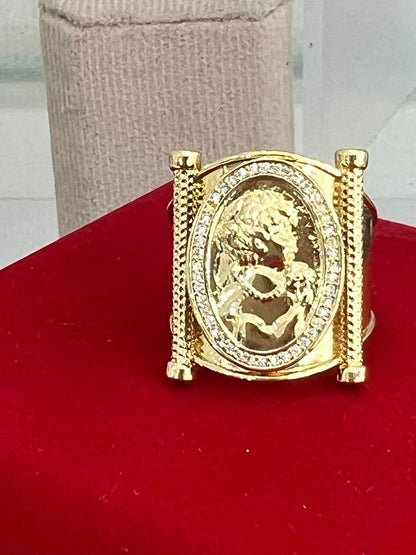 Luxe Audace – Bague Dollar en Acier Inoxydable